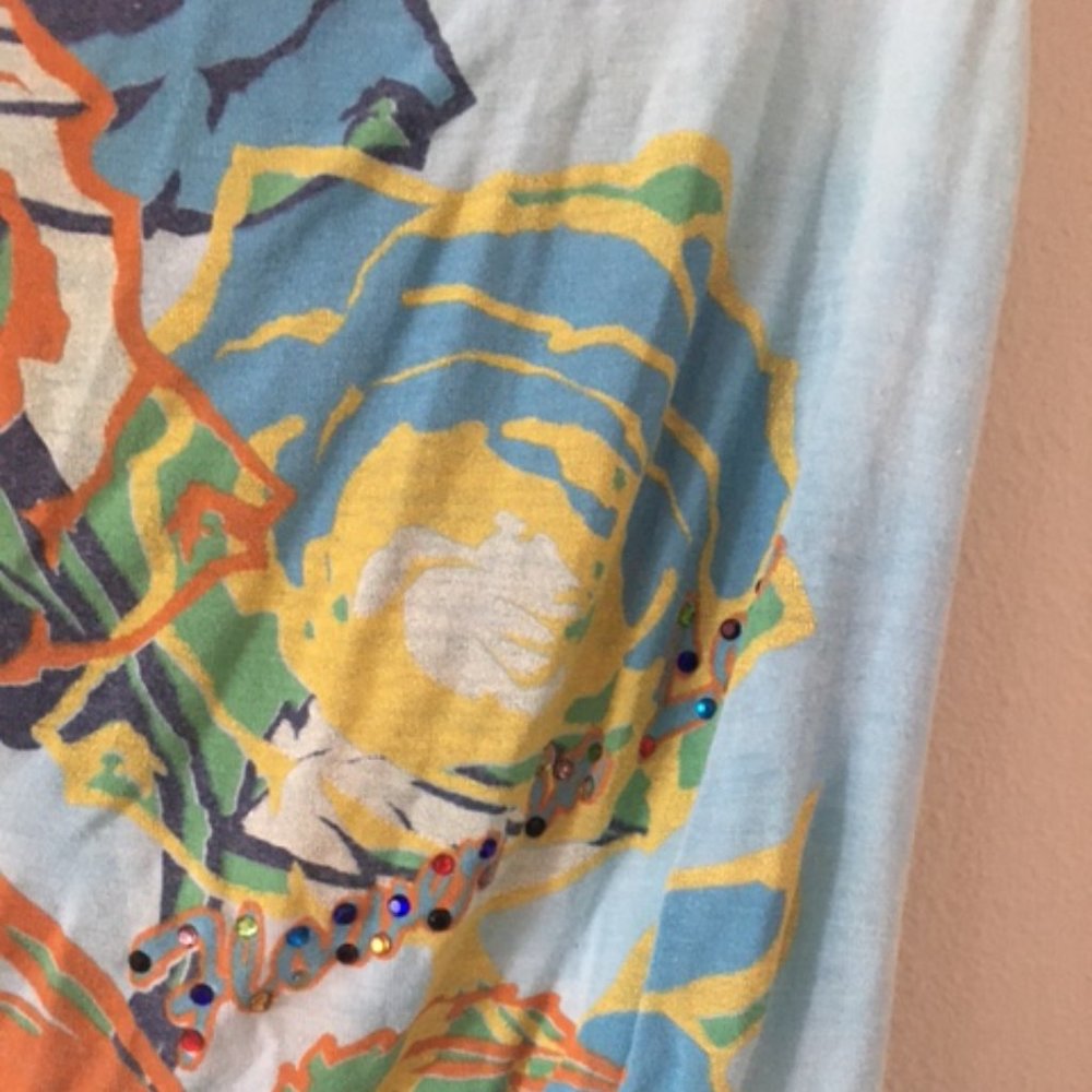 Colorful Flower Design Tank Top - Picture 2 of 6